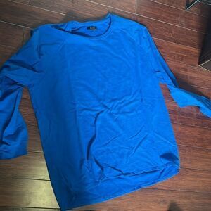 Alfani Mens Blue Long Sleeve Sweatshirt - Thick Long Sleeve Pullover